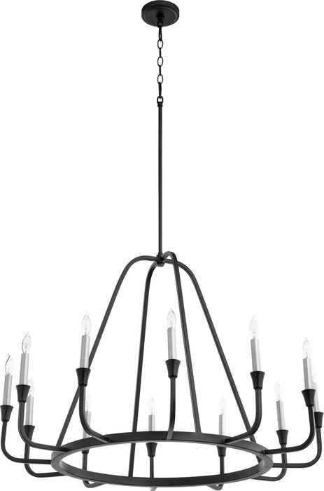 Myhouse Lighting Quorum - 6314-12-69 - 12 Light Chandelier - Marquee - Textured Black