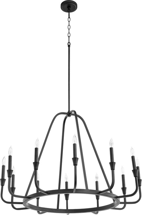 Myhouse Lighting Quorum - 6314-12-69 - 12 Light Chandelier - Marquee - Textured Black