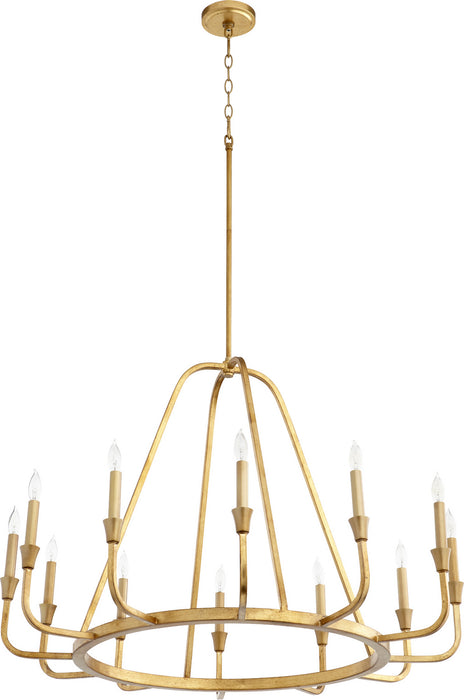 Myhouse Lighting Quorum - 6314-12-74 - 12 Light Chandelier - Marquee - Gold Leaf