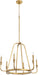 Myhouse Lighting Quorum - 6314-6-74 - Six Light Chandelier - Marquee - Gold Leaf