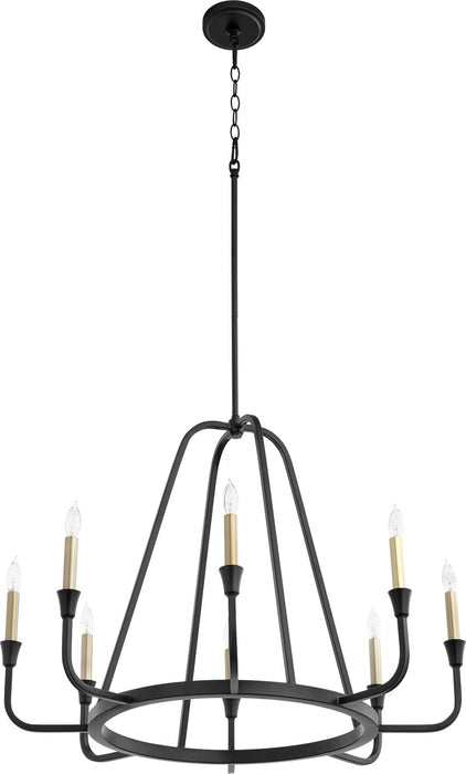 Myhouse Lighting Quorum - 6314-8-69 - Eight Light Chandelier - Marquee - Textured Black