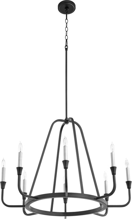 Myhouse Lighting Quorum - 6314-8-69 - Eight Light Chandelier - Marquee - Textured Black