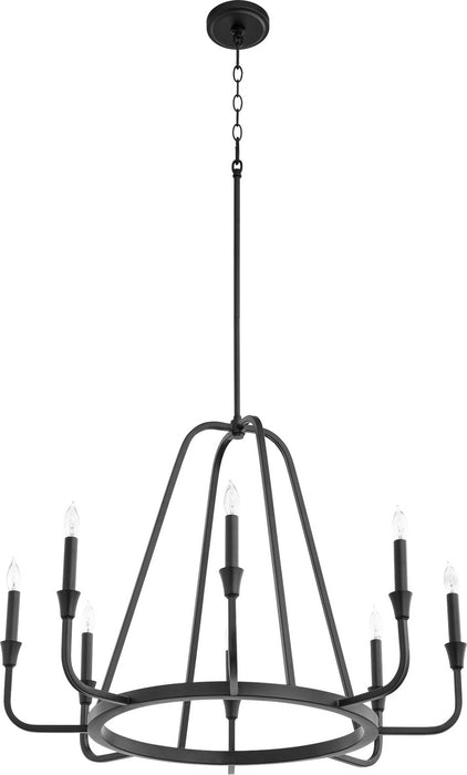 Myhouse Lighting Quorum - 6314-8-69 - Eight Light Chandelier - Marquee - Textured Black