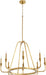 Myhouse Lighting Quorum - 6314-8-74 - Eight Light Chandelier - Marquee - Gold Leaf