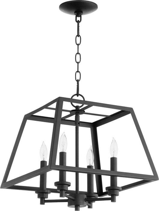 Myhouse Lighting Quorum - 675-4-69 - Four Light Pendant - Textured Black