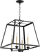 Myhouse Lighting Quorum - 676-4-69 - Four Light Pendant - Textured Black