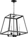 Myhouse Lighting Quorum - 676-4-69 - Four Light Pendant - Textured Black