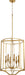 Myhouse Lighting Quorum - 6814-6-74 - Six Light Pendant - Marquee - Gold Leaf