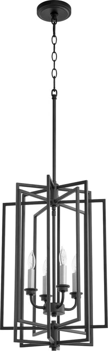 Myhouse Lighting Quorum - 688-4-69 - Four Light Entry Pendant - Hammond - Textured Black