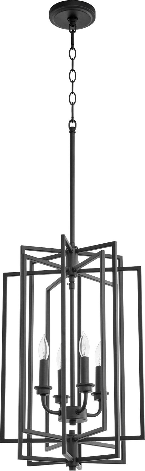 Myhouse Lighting Quorum - 688-4-69 - Four Light Entry Pendant - Hammond - Textured Black