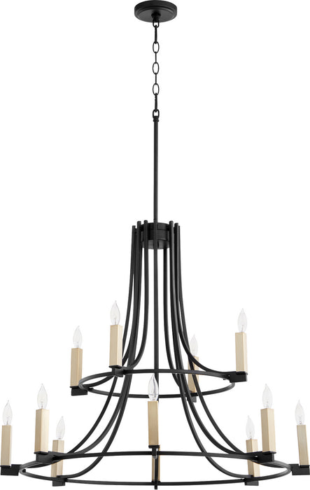 Myhouse Lighting Quorum - 696-12-69 - 12 Light Chandelier - Olympus - Textured Black