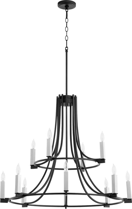 Myhouse Lighting Quorum - 696-12-69 - 12 Light Chandelier - Olympus - Textured Black