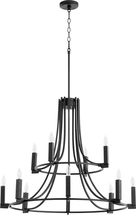 Myhouse Lighting Quorum - 696-12-69 - 12 Light Chandelier - Olympus - Textured Black