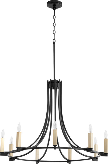 Myhouse Lighting Quorum - 696-9-69 - Nine Light Chandelier - Olympus - Textured Black