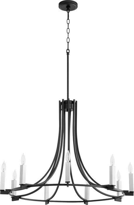 Myhouse Lighting Quorum - 696-9-69 - Nine Light Chandelier - Olympus - Textured Black