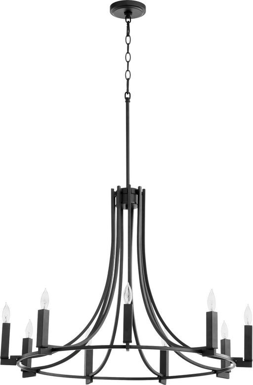 Myhouse Lighting Quorum - 696-9-69 - Nine Light Chandelier - Olympus - Textured Black