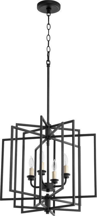 Myhouse Lighting Quorum - 888-4-69 - Four Light Pendant - Hammond - Textured Black