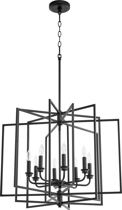 Myhouse Lighting Quorum - 888-8-69 - Eight Light Pendant - Hammond - Textured Black