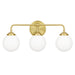 Myhouse Lighting Quoizel - LRY8624Y - Three Light Bath - Landry - Satin Brass