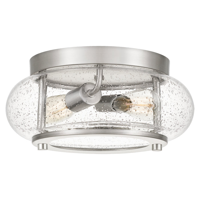 Myhouse Lighting Quoizel - TRG1612BN - Two Light Flush Mount - Trilogy - Brushed Nickel