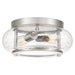 Myhouse Lighting Quoizel - TRG1612BN - Two Light Flush Mount - Trilogy - Brushed Nickel