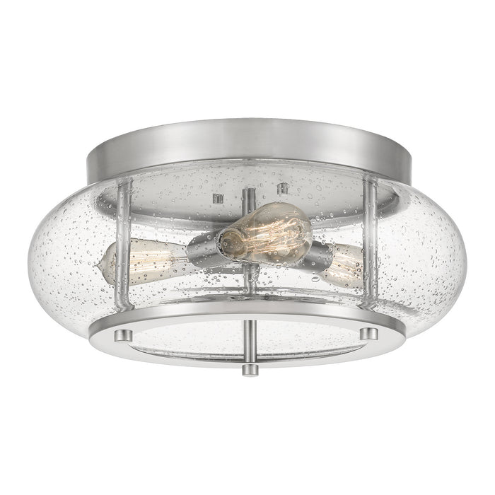 Myhouse Lighting Quoizel - TRG1616BN - Three Light Flush Mount - Trilogy - Brushed Nickel