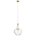 Myhouse Lighting Kichler - 42046NBR - One Light Pendant - Everly - Natural Brass