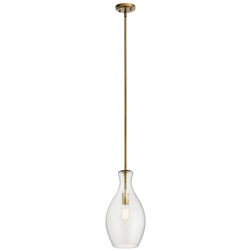 Myhouse Lighting Kichler - 42047NBR - One Light Mini Pendant - Everly - Natural Brass