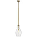 Myhouse Lighting Kichler - 42047NBR - One Light Mini Pendant - Everly - Natural Brass