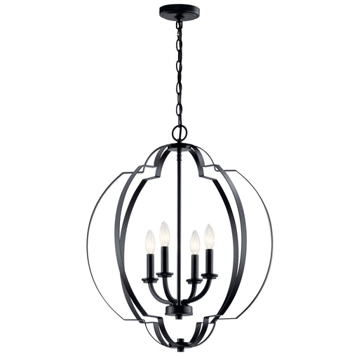 Myhouse Lighting Kichler - 42138BK - Four Light Foyer Pendant - Voleta - Black