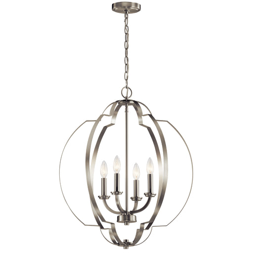 Myhouse Lighting Kichler - 42138NI - Four Light Foyer Pendant - Voleta - Brushed Nickel