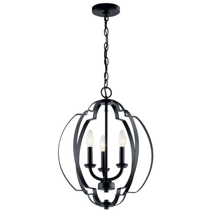 Myhouse Lighting Kichler - 42140BK - Three Light Pendant - Voleta - Black