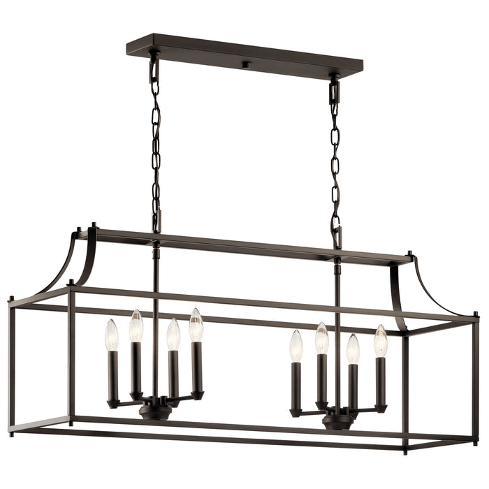 Myhouse Lighting Kichler - 42497OZ - Eight Light Linear Chandelier - Morrigan - Olde Bronze