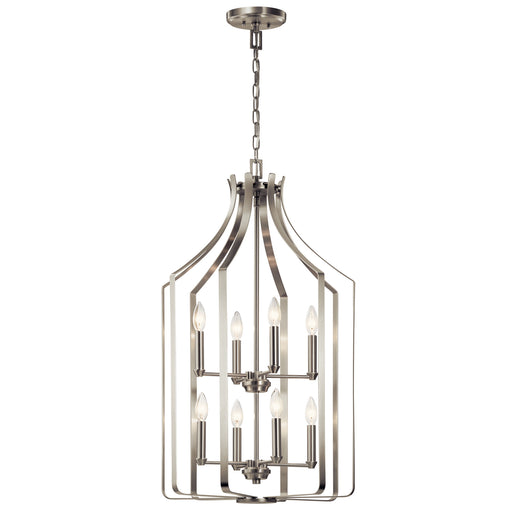 Myhouse Lighting Kichler - 42498NI - Eight Light Foyer Chandelier - Morrigan - Brushed Nickel