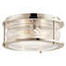 Myhouse Lighting Kichler - 42910PN - Two Light Flush Mount - Ashland Bay - Polished Nickel