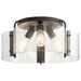 Myhouse Lighting Kichler - 42955OZ - Three Light Semi Flush Mount - Thoreau - Olde Bronze