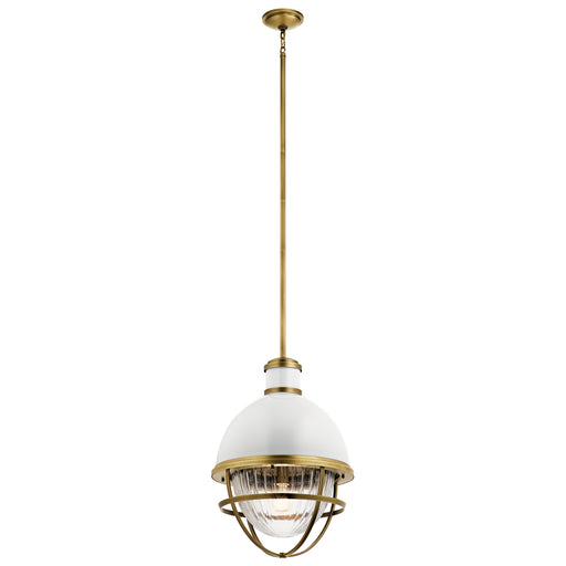 Myhouse Lighting Kichler - 43012NBR - One Light Foyer Pendant - Tollis - Natural Brass