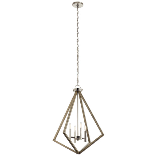 Myhouse Lighting Kichler - 43034DAG - Four Light Chandelier - Deryn - Distressed Antique Gray