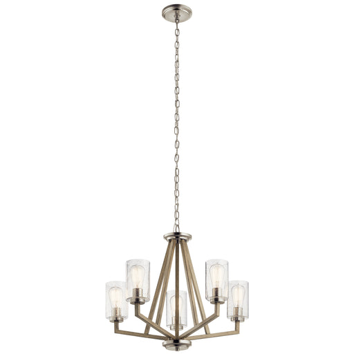 Myhouse Lighting Kichler - 43035DAG - Five Light Chandelier - Deryn - Distressed Antique Gray