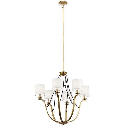 Myhouse Lighting Kichler - 43532NBR - Six Light Chandelier - Thisbe - Natural Brass