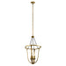 Myhouse Lighting Kichler - 43535NBR - Four Light Foyer Pendant - Thisbe - Natural Brass