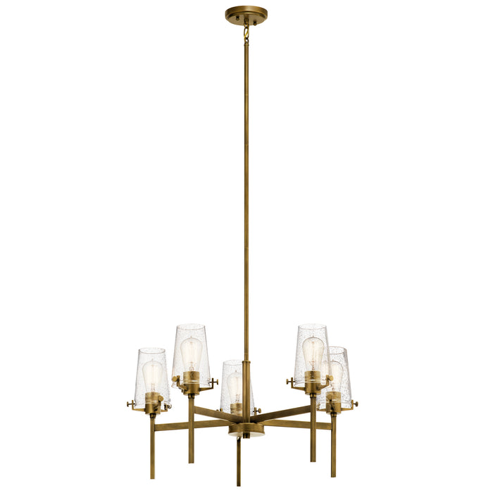 Myhouse Lighting Kichler - 43694NBR - Five Light Chandelier - Alton - Natural Brass