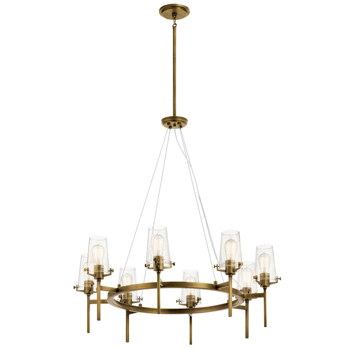 Myhouse Lighting Kichler - 43695NBR - Eight Light Chandelier - Alton - Natural Brass