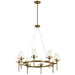 Myhouse Lighting Kichler - 43695NBR - Eight Light Chandelier - Alton - Natural Brass