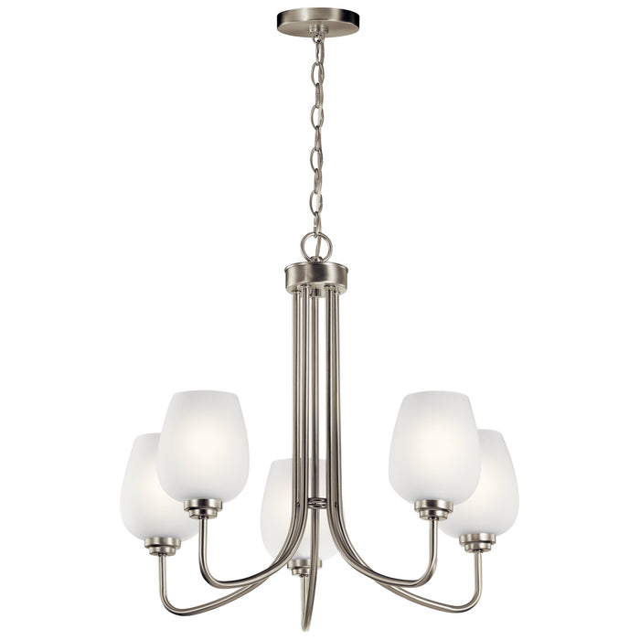 Myhouse Lighting Kichler - 44377NI - Five Light Chandelier - Valserrano - Brushed Nickel