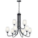 Myhouse Lighting Kichler - 44378BK - Nine Light Chandelier - Valserrano - Black