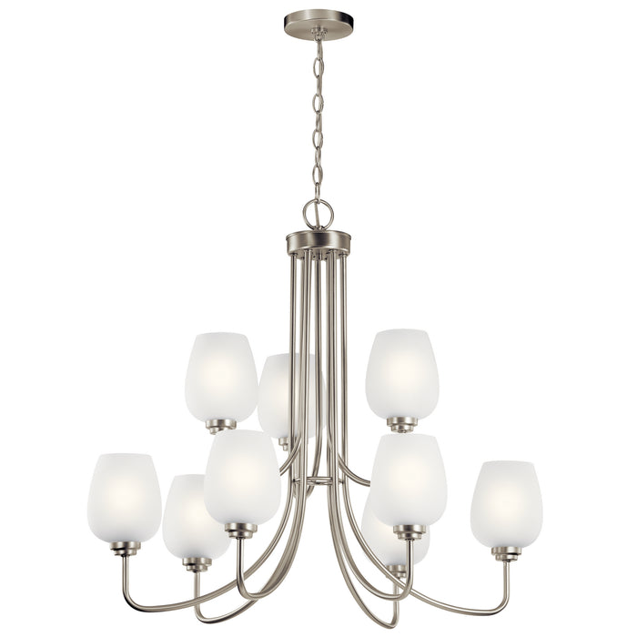 Myhouse Lighting Kichler - 44378NI - Nine Light Chandelier - Valserrano - Brushed Nickel