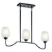 Myhouse Lighting Kichler - 44379BK - Three Light Linear Chandelier - Valserrano - Black