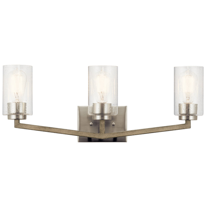 Myhouse Lighting Kichler - 45034DAG - Three Light Bath - Deryn - Distressed Antique Gray