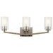 Myhouse Lighting Kichler - 45034DAG - Three Light Bath - Deryn - Distressed Antique Gray